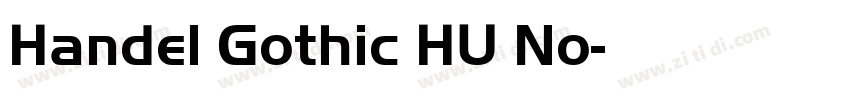 Handel Gothic HU No字体转换